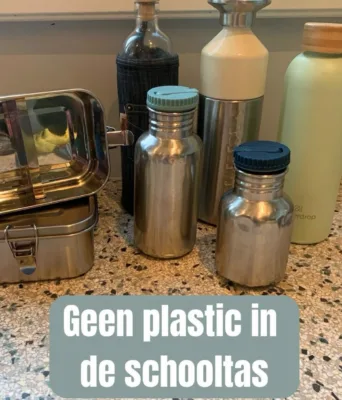 Geen plastic in de schooltas