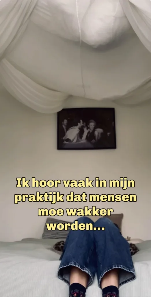 Ik hoor vaak in mijn praktijk dat mensen moe wakker worden